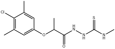 1-[2-(4-chloro-3,5-dimethylphenoxy)propanoylamino]-3-methylthiourea Structure