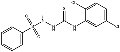 1-(benzenesulfonamido)-3-(2,5-dichlorophenyl)thiourea Struktur
