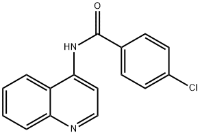 4-chloro-N-quinolin-4-ylbenzamide Structure