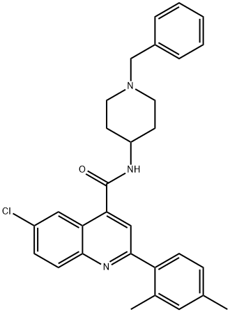 588683-66-3 N-(1-benzylpiperidin-4-yl)-6-chloro-2-(2,4-dimethylphenyl)quinoline-4-carboxamide