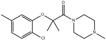 2-(2-chloro-5-methylphenoxy)-2-methyl-1-(4-methylpiperazin-1-yl)propan-1-one Structure