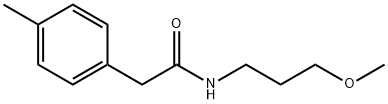 N-(3-methoxypropyl)-2-(4-methylphenyl)acetamide Struktur