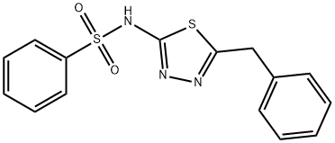 N-(5-benzyl-1,3,4-thiadiazol-2-yl)benzenesulfonamide,600161-46-4,结构式