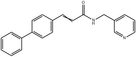 (E)-3-(4-phenylphenyl)-N-(pyridin-3-ylmethyl)prop-2-enamide Structure