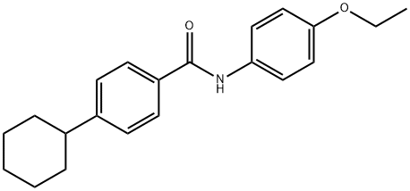 4-cyclohexyl-N-(4-ethoxyphenyl)benzamide Struktur