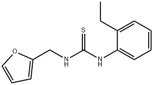 1-(2-ethylphenyl)-3-(furan-2-ylmethyl)thiourea Struktur