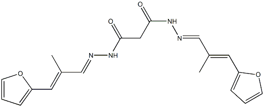 609822-97-1 N,N'-bis[(E)-[(E)-3-(furan-2-yl)-2-methylprop-2-enylidene]amino]propanediamide