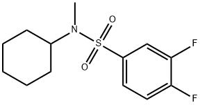 N-cyclohexyl-3,4-difluoro-N-methylbenzenesulfonamide Structure