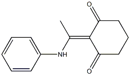 2-(1-anilinoethylidene)cyclohexane-1,3-dione 结构式