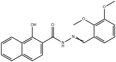 N-[(E)-(2,3-dimethoxyphenyl)methylideneamino]-1-hydroxynaphthalene-2-carboxamide Structure