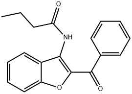 N-(2-benzoyl-1-benzofuran-3-yl)butanamide Structure