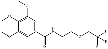 3,4,5-trimethoxy-N-[2-(2,2,2-trifluoroethoxy)ethyl]benzamide Structure