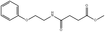 methyl 4-oxo-4-(2-phenoxyethylamino)butanoate 结构式