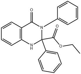 ethyl 4-oxo-2,3-diphenyl-1H-quinazoline-2-carboxylate 结构式