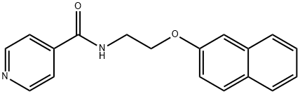 N-(2-naphthalen-2-yloxyethyl)pyridine-4-carboxamide 结构式