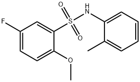 5-fluoro-2-methoxy-N-(2-methylphenyl)benzenesulfonamide Structure