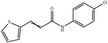 (E)-N-(4-chlorophenyl)-3-thiophen-2-ylprop-2-enamide Structure