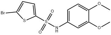 5-bromo-N-(3,4-dimethoxyphenyl)thiophene-2-sulfonamide Structure