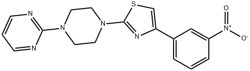 4-(3-nitrophenyl)-2-(4-pyrimidin-2-ylpiperazin-1-yl)-1,3-thiazole Structure