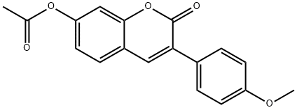 [3-(4-methoxyphenyl)-2-oxochromen-7-yl] acetate|