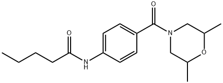 N-[4-(2,6-dimethylmorpholine-4-carbonyl)phenyl]pentanamide|