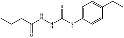 1-(butanoylamino)-3-(4-ethylphenyl)thiourea Struktur