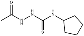 1-acetamido-3-cyclopentylthiourea Structure