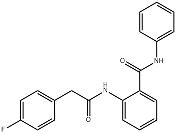 2-[[2-(4-fluorophenyl)acetyl]amino]-N-phenylbenzamide Structure