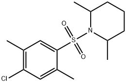 1-(4-chloro-2,5-dimethylphenyl)sulfonyl-2,6-dimethylpiperidine Structure