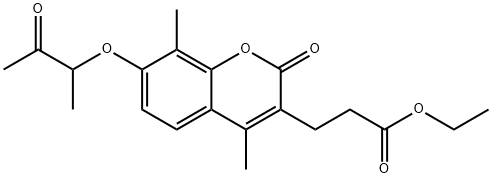 ethyl 3-[4,8-dimethyl-2-oxo-7-(3-oxobutan-2-yloxy)chromen-3-yl]propanoate