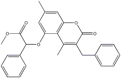 670243-26-2 methyl 2-(3-benzyl-4,7-dimethyl-2-oxochromen-5-yl)oxy-2-phenylacetate