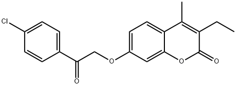 7-[2-(4-chlorophenyl)-2-oxoethoxy]-3-ethyl-4-methylchromen-2-one|