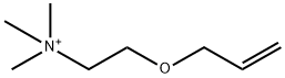 trimethyl(2-prop-2-enoxyethyl)azanium 化学構造式