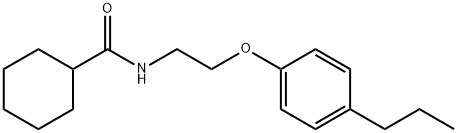 N-[2-(4-propylphenoxy)ethyl]cyclohexanecarboxamide 化学構造式