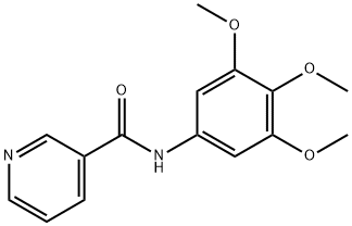 N-(3,4,5-trimethoxyphenyl)pyridine-3-carboxamide 结构式