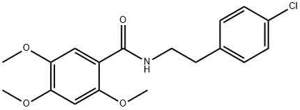 N-[2-(4-chlorophenyl)ethyl]-2,4,5-trimethoxybenzamide 结构式