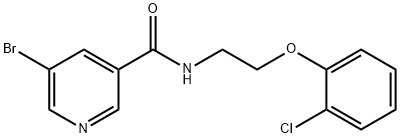 5-bromo-N-[2-(2-chlorophenoxy)ethyl]pyridine-3-carboxamide Structure