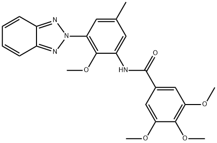 N-[3-(benzotriazol-2-yl)-2-methoxy-5-methylphenyl]-3,4,5-trimethoxybenzamide Structure