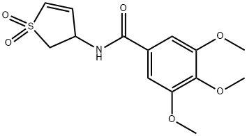 N-(1,1-dioxo-2,3-dihydrothiophen-3-yl)-3,4,5-trimethoxybenzamide Struktur