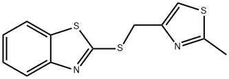 2-[(2-methyl-1,3-thiazol-4-yl)methylsulfanyl]-1,3-benzothiazole 结构式