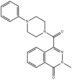 2-methyl-4-(4-phenylpiperazine-1-carbonyl)phthalazin-1-one 结构式