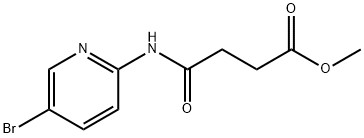 methyl 4-[(5-bromopyridin-2-yl)amino]-4-oxobutanoate Structure