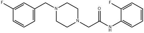 N-(2-fluorophenyl)-2-[4-[(3-fluorophenyl)methyl]piperazin-1-yl]acetamide Struktur