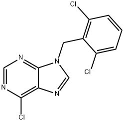 6-chloro-9-[(2,6-dichlorophenyl)methyl]purine,70091-24-6,结构式