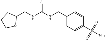 1-(oxolan-2-ylmethyl)-3-[(4-sulfamoylphenyl)methyl]thiourea Structure