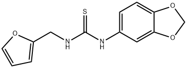 1-(1,3-benzodioxol-5-yl)-3-(furan-2-ylmethyl)thiourea Structure