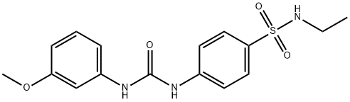 1-[4-(ethylsulfamoyl)phenyl]-3-(3-methoxyphenyl)urea 化学構造式