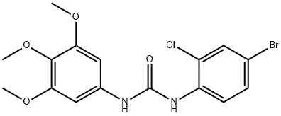 1-(4-bromo-2-chlorophenyl)-3-(3,4,5-trimethoxyphenyl)urea Structure