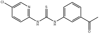 1-(3-acetylphenyl)-3-(5-chloropyridin-2-yl)thiourea Struktur