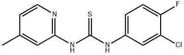 1-(3-chloro-4-fluorophenyl)-3-(4-methylpyridin-2-yl)thiourea Structure